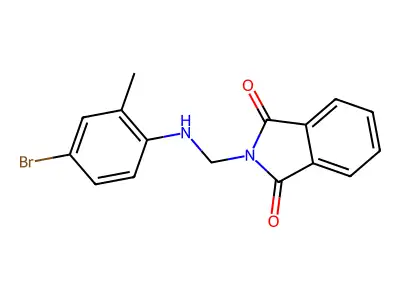 2-{[(4-Bromo-2-methylphenyl)amino]methyl}-1H-isoindole-1,3(2H)-dione structure