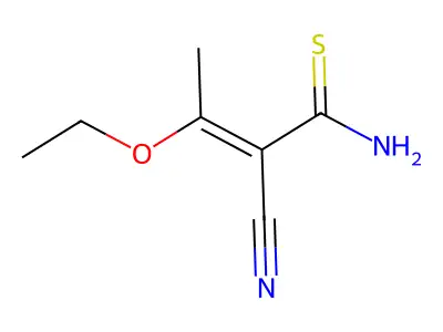 2-Butenethioamide, 2-cyano-3-ethoxy- structure