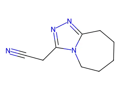 (6,7,8,9-Tetrahydro-5H-[1,2,4]triazolo[4,3-a]azepin-3-yl)-acetonitrile structure