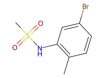 N-(5-bromo-2-methylphenyl)methanesulfonamide structure