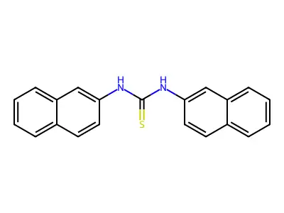 1,3-Dinaphthalen-2-ylthiourea structure