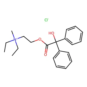 Ammonium, (2-benziloyloxyethyl)diethylmethyl-, chloride structure