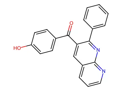 Methanone, (4-hydroxyphenyl)(2-phenyl-1,8-naphthyridin-3-yl)- structure