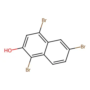 1,4,6-Tribromonaphthalen-2-ol structure