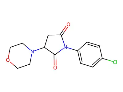 1-(4-Chlorophenyl)-3-(morpholin-4-yl)pyrrolidine-2,5-dione structure