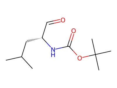叔丁基N-(4-甲基-1-氧代戊-2-基)氨基甲酸酯 structure