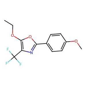 5-Ethoxy-2-(4-methoxyphenyl)-4-(trifluoromethyl)-1,3-oxazole structure