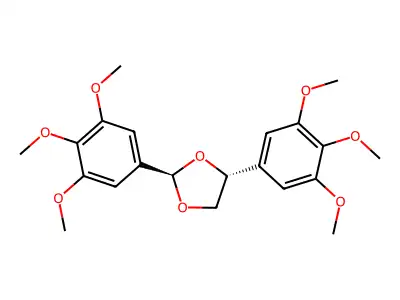 2,4-Bis(3,4,5-trimethoxyphenyl)-1,3-dioxolane structure