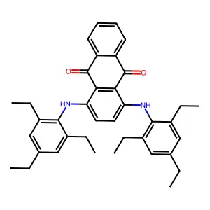 9,10-Anthracenedione, 1,4-bis[(2,4,6-triethylphenyl)amino]- structure