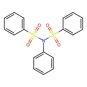 (Phenyliminobissulfonyl)bisbenzene structure