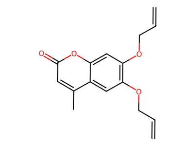 6,7-Diallyloxy-4-methylcoumarin structure