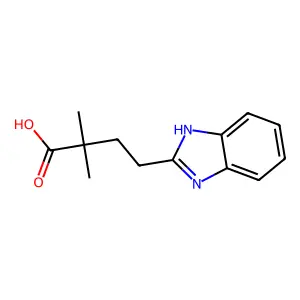 4-(1H-Benzimidazol-2-yl)-2,2-dimethylbutanoic acid structure
