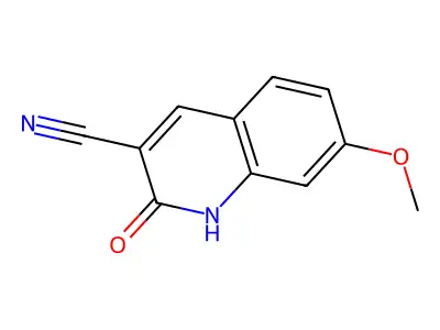2-Hydroxy-7-methoxyquinoline-3-carbonitrile structure
