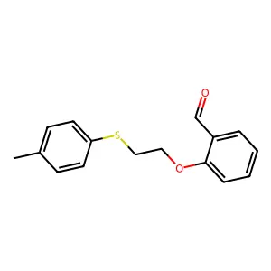 2-{2-[(4-Methylphenyl)sulfanyl]ethoxy}benzaldehyde structure