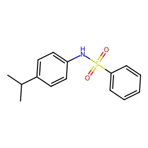 N-[4-(propan-2-yl)phenyl]benzenesulfonamide structure