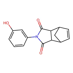 2-(3-hydroxyphenyl)-3a,4,7,7a-tetrahydro-1H-4,7-methanoisoindole-1,3(2H)-dione structure