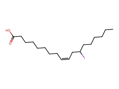 12-Iodooctadec-9-enoic acid structure