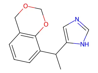 1H-Imidazole, 4-(1-(4H-1,3-benzodioxin-8-yl)ethyl)-, (+-)- structure