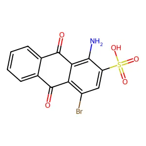 1-Amino-4-bromo-9,10-dihydro-9,10-dioxo-2-anthracenesulfonic acid structure