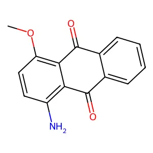 1-Amino-4-methoxyanthraquinone structure