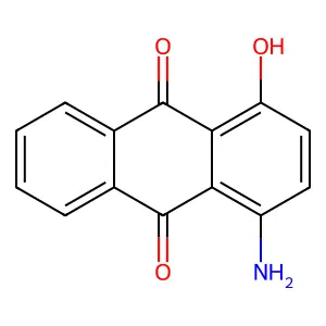 1-Amino-4-hydroxyanthraquinone structure
