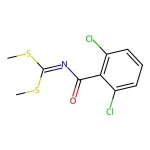 N-[bis(methylsulfanyl)methylidene]-2,6-dichlorobenzamide structure