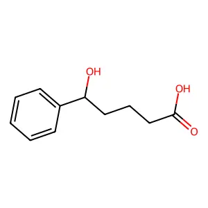 5-Hydroxy-5-phenylpentanoic acid structure