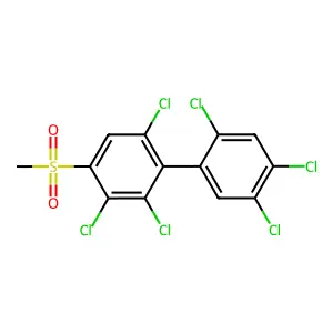 1,1'-Biphenyl, 2,2',3,4',5',6-hexachloro-4-(methylsulfonyl)- structure