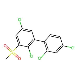 1,1'-Biphenyl, 2,2',4',5-tetrachloro-3-(methylsulfonyl)- structure