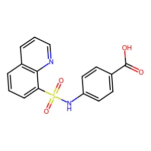 4-(Quinoline-8-sulfonamido)benzoic acid structure