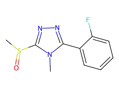 3-(2-Fluorophenyl)-5-(methanesulfinyl)-4-methyl-4H-1,2,4-triazole structure