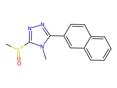 3-(Methanesulfinyl)-4-methyl-5-(naphthalen-2-yl)-4H-1,2,4-triazole structure
