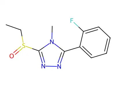 3-(Ethanesulfinyl)-5-(2-fluorophenyl)-4-methyl-4H-1,2,4-triazole structure