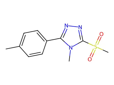 4H-1,2,4-Triazole, 4-methyl-3-(4-methylphenyl)-5-(methylsulfonyl)- structure