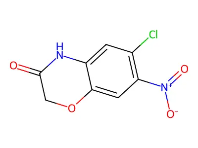 6-Chloro-7-nitro-2H-1,4-benzoxazin-3(4H)-one structure