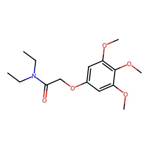Acetamide, N,N-diethyl-2-(3,4,5-trimethoxyphenoxy)- structure