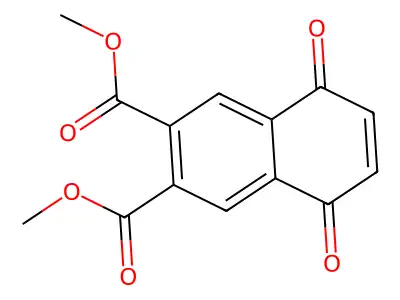 Dimethyl 5,8-dioxo-5,8-dihydronaphthalene-2,3-dicarboxylate structure