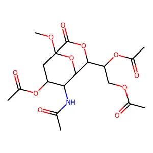Sialic acid lactone structure