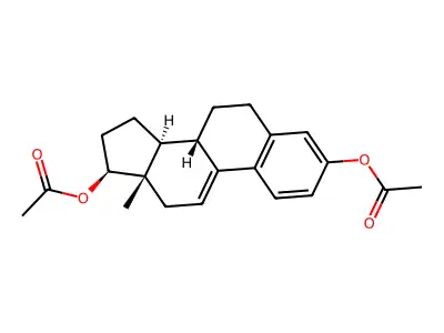 1,3,5(10),9(11)-Estratetrene-3,17beta-diol diacetate structure