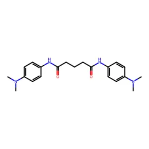 N,N'-bis[4-(dimethylamino)phenyl]pentanediamide structure