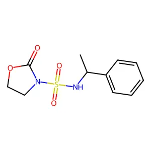 2-氧代-N-(1-苯乙基)噁唑烷-3-磺酰胺 structure