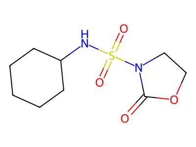 3-Oxazolidinesulfonamide, N-cyclohexyl-2-oxo- structure