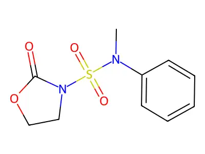 3-Oxazolidinesulfonamide, N-methyl-2-oxo-N-phenyl- structure