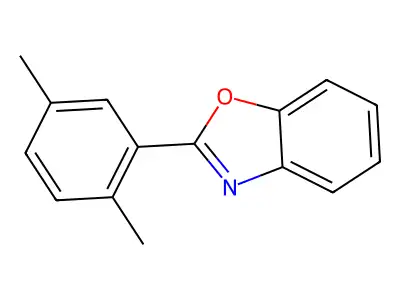 2-(2,5-Dimethylphenyl)benzoxazole structure