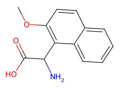 2-amino-2-(2-methoxynaphthalen-1-yl)acetic Acid structure