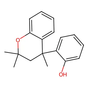 Phenol, 2-(3,4-dihydro-2,2,4-trimethyl-2H-1-benzopyran-4-yl)- structure