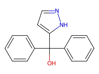alpha,alpha-Diphenyl-1H-pyrazole-3-methanol structure