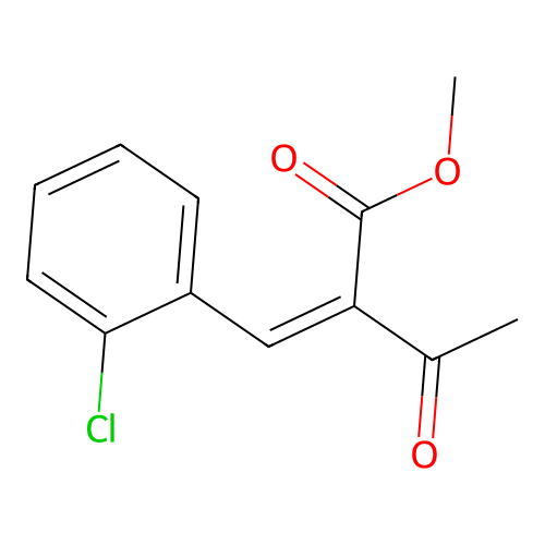 2-Acetyl-3-(2-chlorophenyl)acrylic acid methyl ester structure