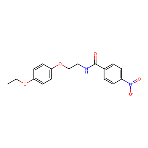 N-[2-(4-ethoxyphenoxy)ethyl]-4-nitrobenzamide structure