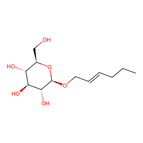 2-Hexenyl-beta-glucopyranoside structure